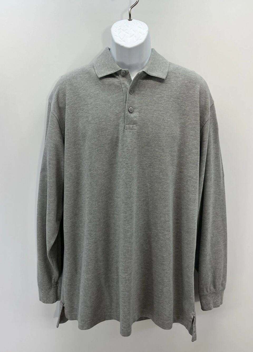 5.11 Tactical Polo Shirt Mens L Series Work Wear Heavy Casual Adult Grey Cotton